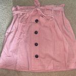 Ci Sono Pink Linen Skirt Photo 0