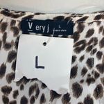 Very J Ruched Animal Print Midi Skirt Size Large Hand Measures Smaller Photo 4