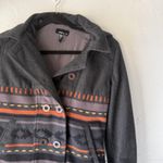 O'Neill Jacket Western Small Aztec Stripe Hooded Button Peacoat Southwest Photo 1