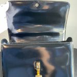 Tiffany & Co. Vintage T Lock Top Handle Flap Bag Black Patent Leather - NWOT Photo 9