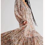 Free People  Feeling Groovy Maxi Dress in Soft Blue Combo Photo 1