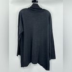 Eileen Fisher  Women's Gray Oversized Draped Turtleneck Wool Top Size XL Photo 1