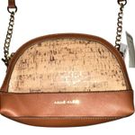 Anne Klein Tan Cork Triple Compartment Crossbody Purse Photo 2