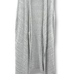 Talbots  Gray Cable Knit Duster Cardigan Women’s Size Medium Sleeveless Long Vest Photo 0