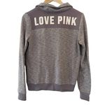 PINK - Victoria's Secret PINK by Victoria’s Secret Lavender Quarter Zip Marbled Dog Logo Pullover Photo 1