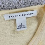 Banana Republic  Sweater Vest Womens S Yellow Wool Angora Blend Flower Detail‎ Photo 1