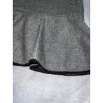 Vintage Wool Blend Gray Black Herringbone Midi Skirt Size 8 Photo 1