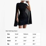 Black glittery whimsygoth Fairycore long sheer cape sleeve body Photo 5