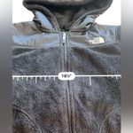 The North Face Black full zip deep pile sherpa Hooded Fleece Jacket Size Small Photo 6