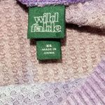 Wild Fable Women's Tie Dye Crew Neck Long Sleeve Henley Thermal Top Purple Sz XS Photo 1