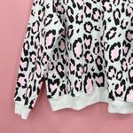 Wildfox  Leopard Oversized Jumper Pink Black NWT XS Photo 4