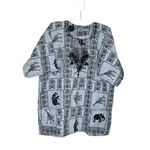 Handmade Dashiki Style Top Elephant Giraffe Tribal Print Photo 2