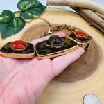 Chico's Chico’s Vintage Statement Necklace with Faux Tortoiseshell & Cabochon Accents Photo 5