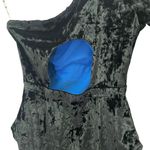 YITTY  by Lizzo Plusshy Asymmetrical Bodysuit Iconic Black Crushed Velvet Size XL Photo 8