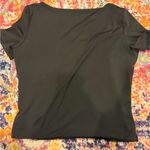 black scoop neck athletic top Size M Photo 1