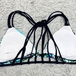 EXPRESS Bikini Top Tropical Stripe Swimsuit Swim M Medium New Photo 1