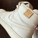 Nike Court Royale Triple White Leather High-Top Sneakers Size 8.5 Photo 4