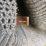 The Limited  Charcoal Gray Open Knit Cotton Cardigan Sweater Size Small Photo 5