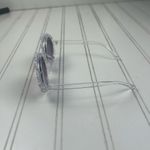 Retro Round Daisy Sunglasses with Lavender Lenses – White Floral Frame Photo 5