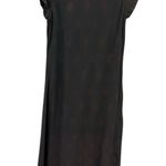 Fusion Viscose Gray with Gold Tassels and Beads Short Cap Sleeve Dress Sz Small Photo 8