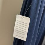 Badgley Mischka Alice Long Sleeve One Shoulder Gown in Navy Size US 2 Photo 8