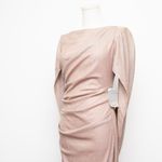 Betsy and Adam  - Petite "Gracie" Galaxy Knit Glitter Draped Gown Photo 8