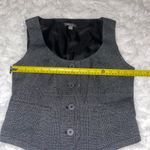 Apt. 9 Y2K woman’s vest  gray blue plaid cropped vest top woman’s size 8 EUC Med Photo 5