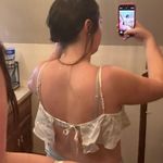 Urban Outfitters Cream Lace Top Photo 2