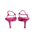 AQUA Sandals Size 8.5 Square Toe Pink Raffia Detail Strappy Heels NEW Photo 6