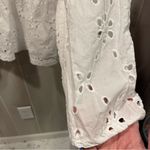 J.Crew Cute white cotton breezy  eyelet top lined boho preppy coastal beach Photo 7