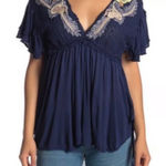 Free People  OB797092 Fiesta Nuevo open back tunic size small‎ NWT Photo 0