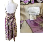 Donna Morgan Y2K VINTAGE 00'S BABY DOLL STYLE  FLORAL PATTERN WRAP SILKY DRESS‎ 8 Photo 4