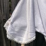 Christian Dior Vintage  Lingerie Robe Light Blue Lace Petite Photo 7