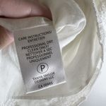 Tanya Taylor Top Womens 6 White Sleeveless Wrap Shirt Tie Embroidered Floral Photo 4