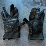 Women's Deerskin Motorcycle Gloves Black Photo 4