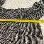 Mud Pie  black white striped off shoulder blouse top shirt womans small Photo 4