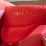 Dolce Vita Adore Slide Sandal Orange Red Leather Coral 8.5 Photo 4