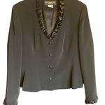 Jones New York Evening Vintage Black Blazer w/Tailored Fit and V-Neckline Sz 14 Photo 2