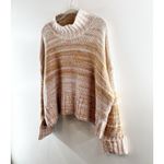 525 America Blair Shaker Knit Ombre Long Sleeve Turtleneck Sweater Beige XL Photo 8