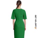 Maggy London Size 8 Green Dress Photo 4