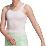 Adidas White / Pink Hyperglam Aeroready Training Tank Top Photo 0
