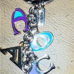 Coach Vintage  Letters Gold and Blue Letter Keychain Photo 1