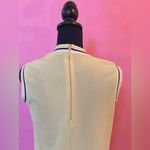 Vintage 60s Queen Casual Yellow Bee High Neck Mesh Athletic Midi Dress Photo 4