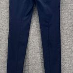 Theory Womens Pants Size 6 Blue USA Stretch Casual Zipper Leg Career Business Photo 5
