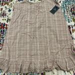 Volcom Tan Plaid Summer Dress Photo 2