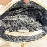 Betsey Johnson BETSY JOHNSON Rare White Red Floral Gold Heart Charm Satchel Bag Photo 2