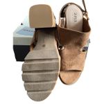 a.n.a  Daly Womens Cognat Brown Suede Strappy Open Toe Block Heel Sandals Photo 10