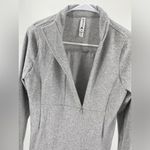 Kyodan Lorelai mock neck half zip sweatshirt, gray size petite small Photo 2