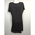 American Rag Cie Black Ruched Side Tee Shirt Dress Womens Size L Short Sleeve Photo 4