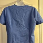 FIGS Technical Collection Blue Short Sleeve V-Neck Medical Scrub Shirt Pocket-XS Photo 8